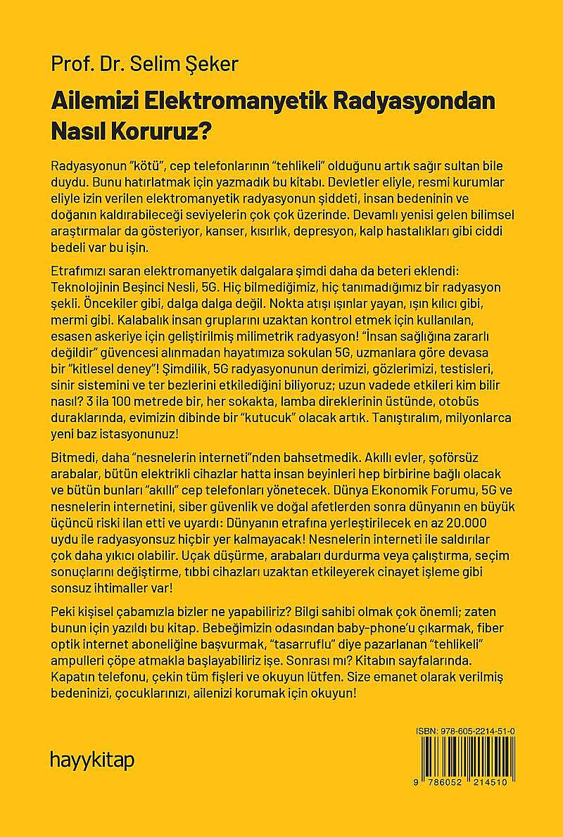5G Nesnelerin İnterneti ve Sağlığımız  Dijital Pandemi - Prof. Dr. Selim Şeker - Kitap Kapak Görseli 2
