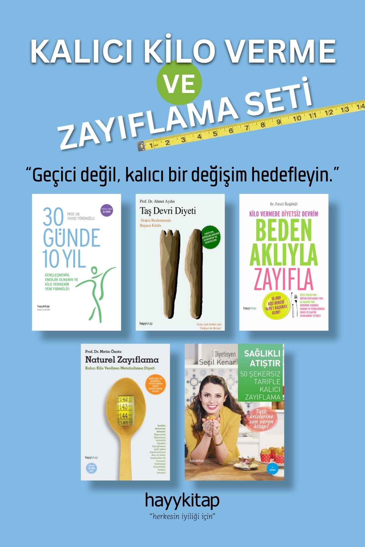Kalıcı Kilo Verme ve Zayıflama Seti (5 Kitap)
