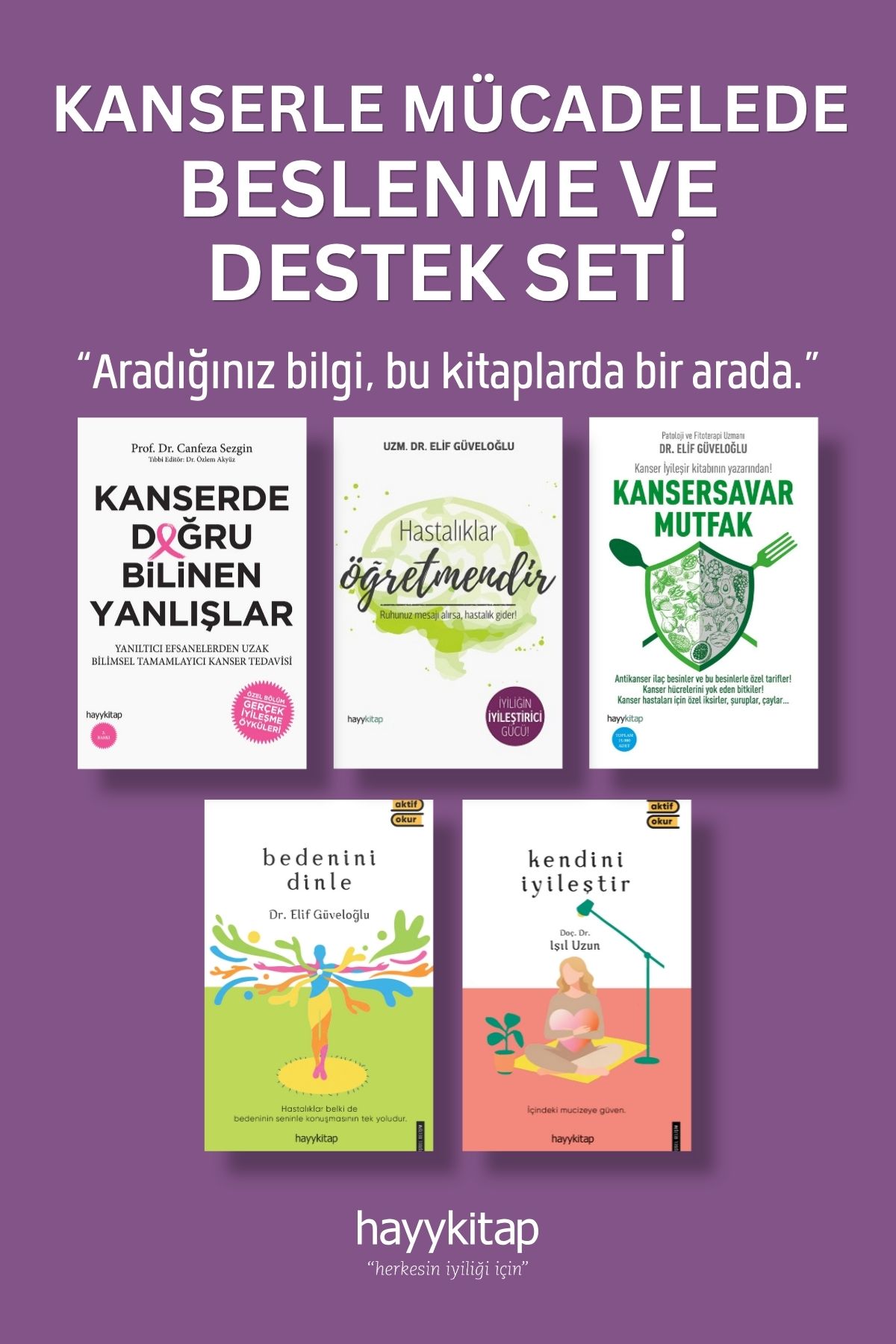 Kanserle Mücadelede Beslenme ve Destek Seti (5 Kitap)