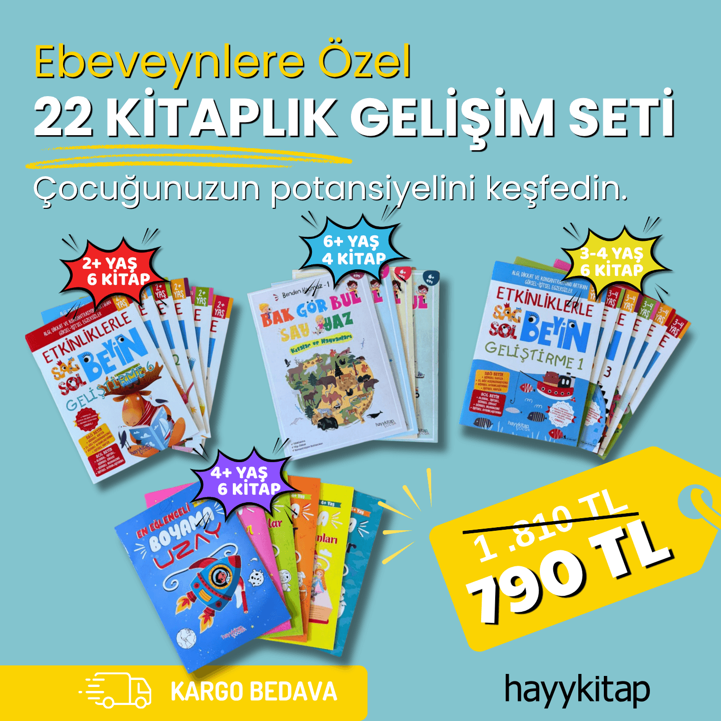 Ebeveynlere Özel 22 Kitaplık Gelişim Seti