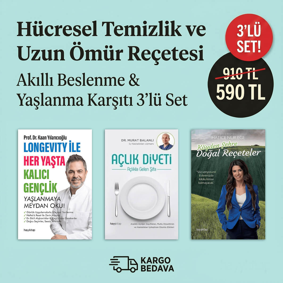 Akıllı Beslenme & Yaşlanma Karşıtı 3'lü Set