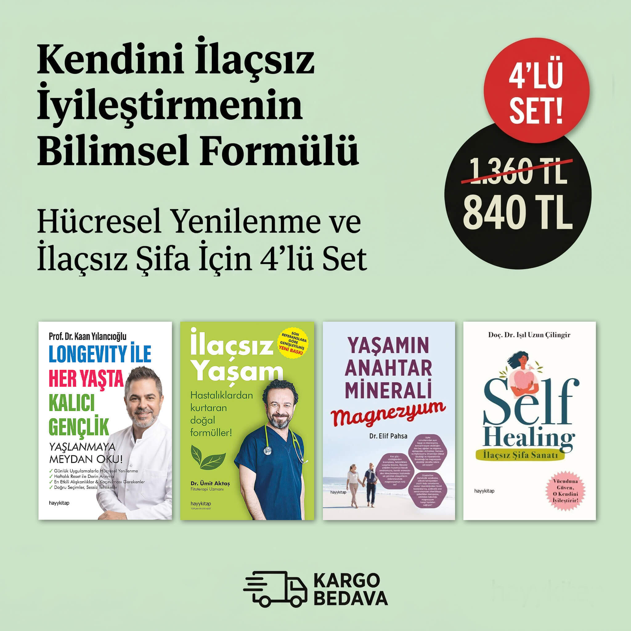 Hücresel Yenilenme ve İlaçsız Şifa İçin 4’lü Set