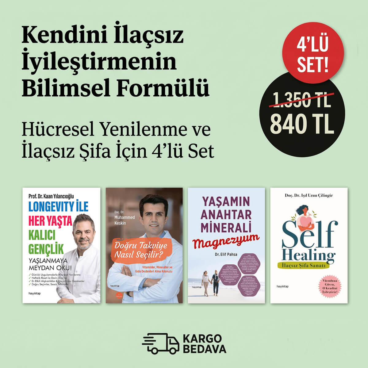 Hücresel Yenilenme ve İlaçsız Şifa İçin 4’lü Set