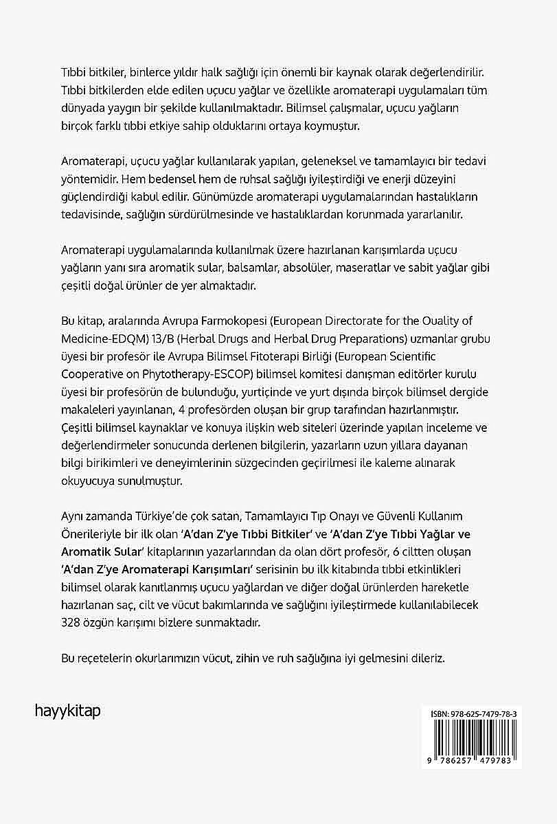 A’dan Z’ye Aromaterapi Karışımları - 1 - Prof. Dr. L. Ömür Demirezer - Kitap Kapak Görseli 2