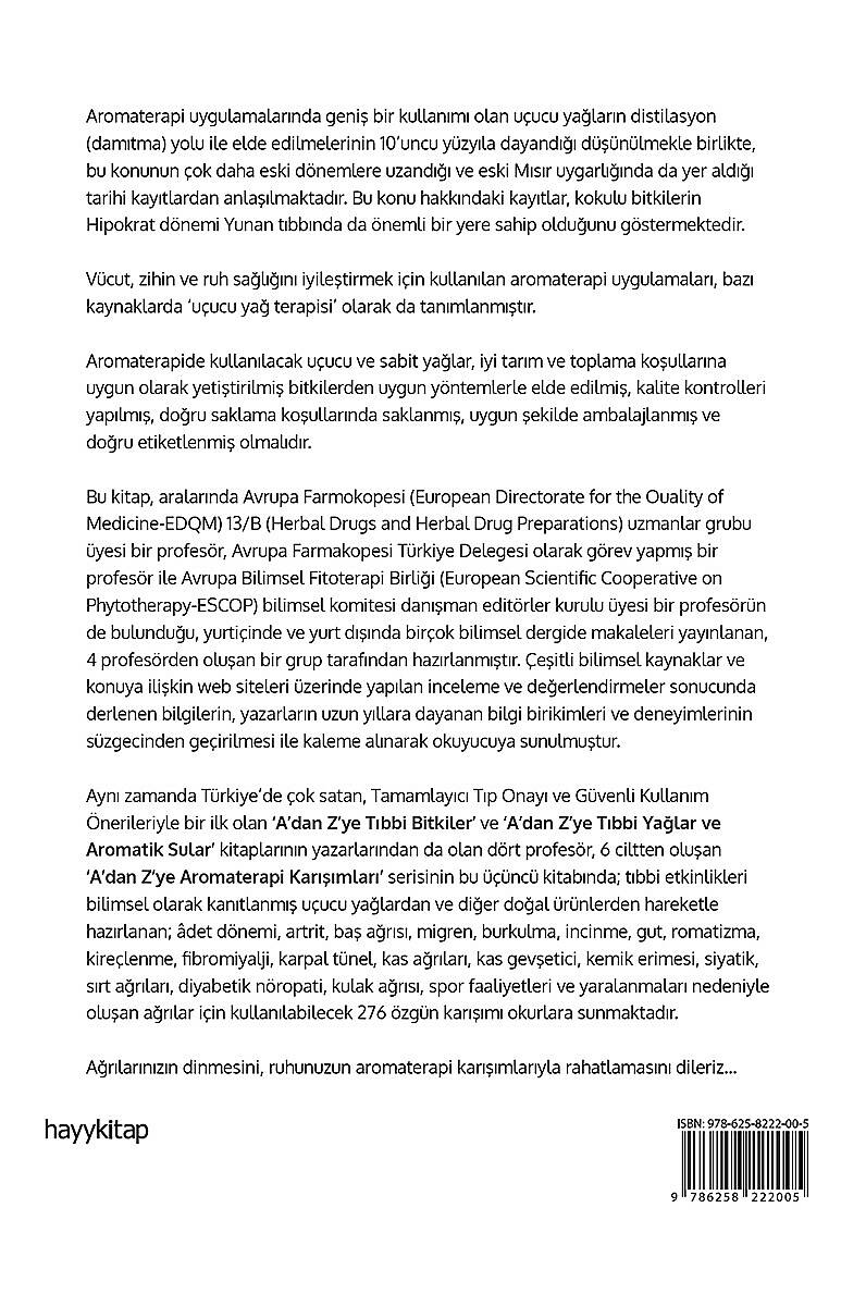 A’dan Z’ye Aromaterapi Karışımları - 3 - Prof. Dr. L. Ömür Demirezer - Kitap Kapak Görseli 2