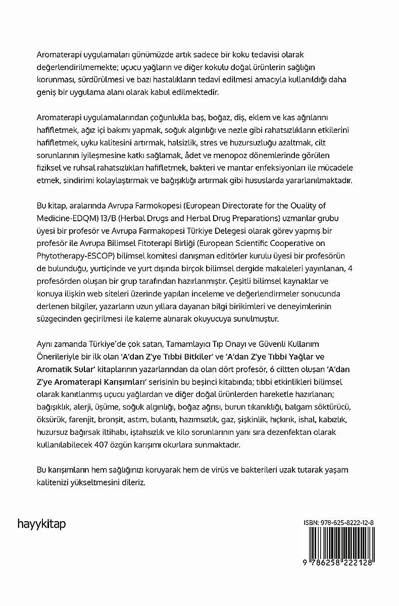 A’dan Z’ye Aromaterapi Karışımları - 5 - Prof. Dr. L. Ömür Demirezer - Kitap Kapak Görseli 2