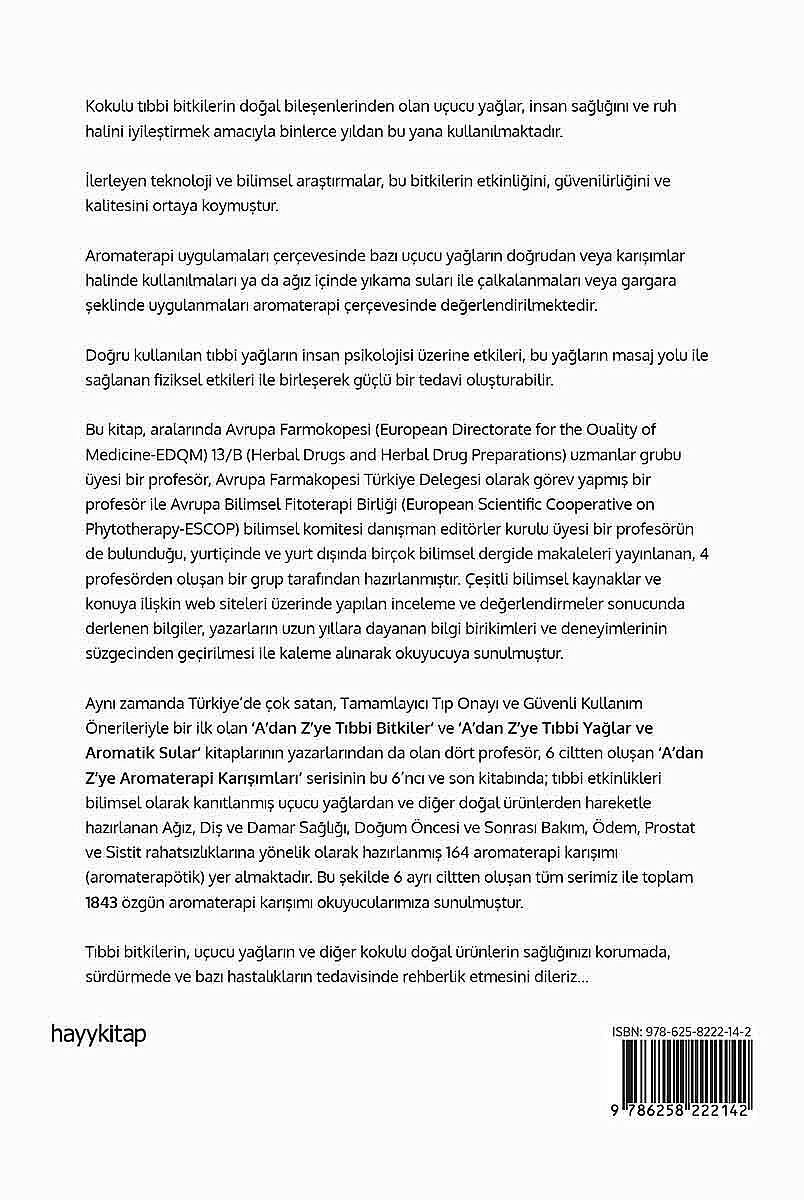A’dan Z’ye Aromaterapi Karışımları - 6 - Prof. Dr. L. Ömür Demirezer - Kitap Kapak Görseli 2