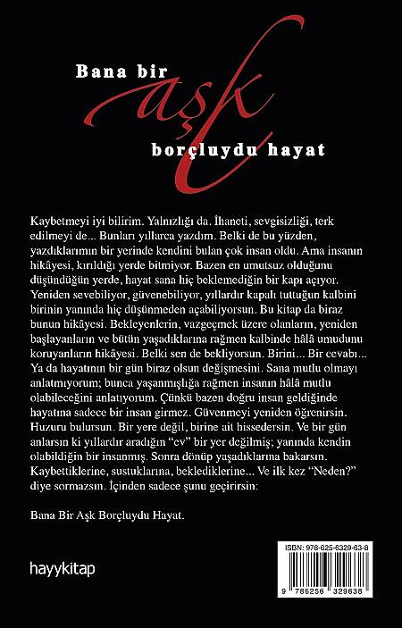 Bana Bir Aşk Borçluydu Hayat - Zeus Kabadayı - Kitap Kapak Görseli 2