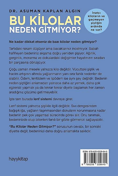 Bu Kilolar Neden Gitmiyor? - Dr. Asuman Kaplan Algın - Kitap Kapak Görseli 2