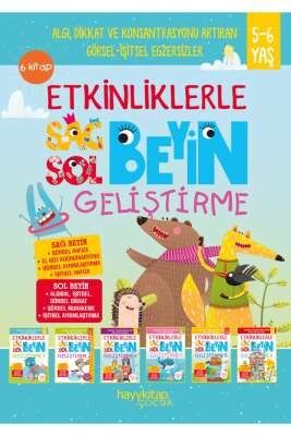 Etkinliklerle Sağ Beyin Sol Beyin Geliştirme (5-6 Yaş) 6’lı Set - Canan Öztürk