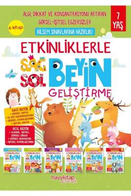 Etkinliklerle Sağ Beyin Sol Beyin Geliştirme (7 Yaş) 6’lı Set - Canan Öztürk